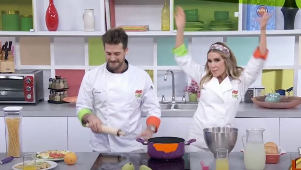Andrea Escalona y Lambda García en Hoy soy el Chef