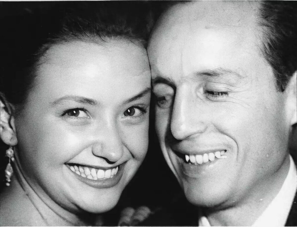 Roberto Gómez Bolaños y su esposa Graciela