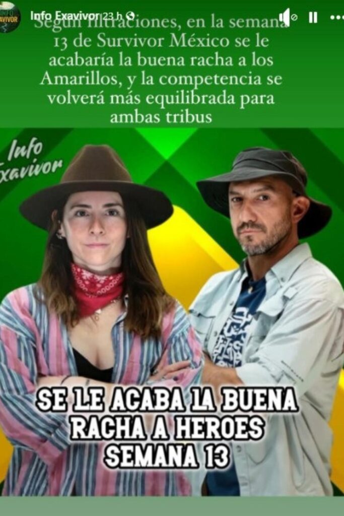 los heroes tendran mala racha antes de la fusion de survivor mexico