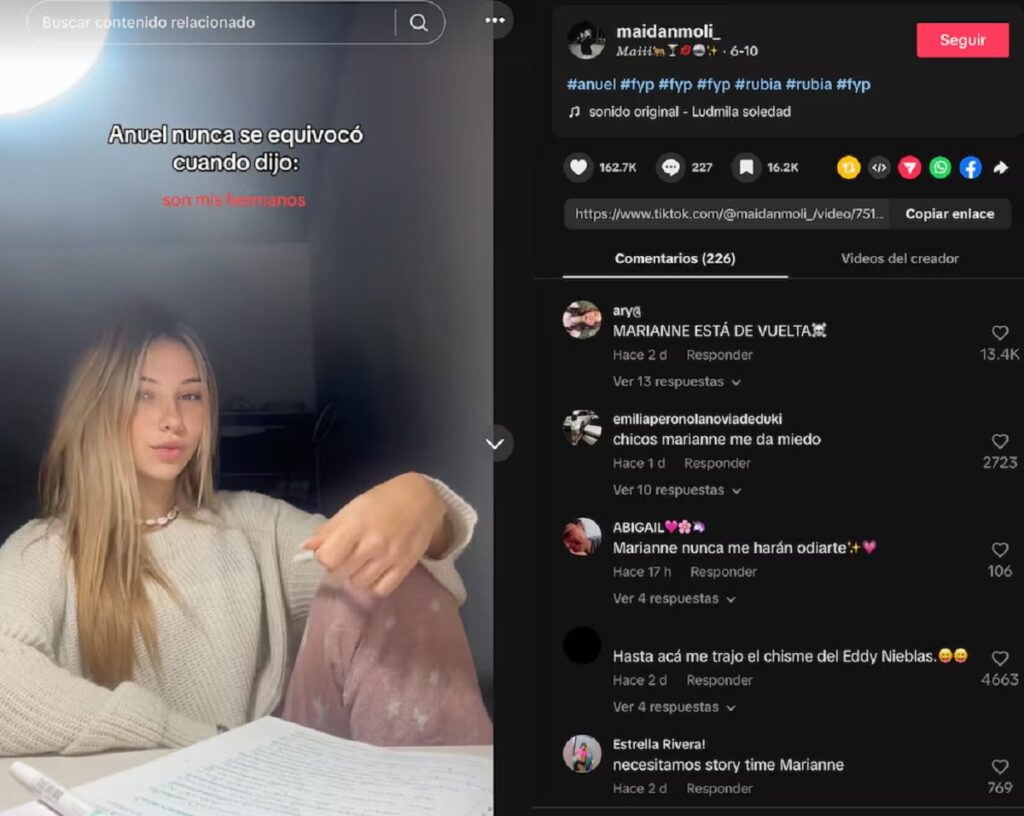 Marianne Gonzaga ataque a Valentina Gilabert sale