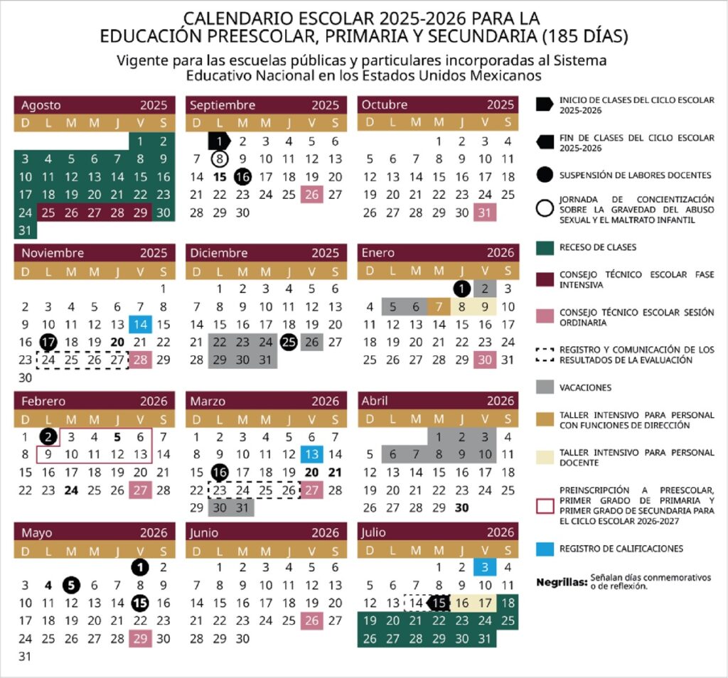 ¿Hay clases el 1 de septiembre en México?