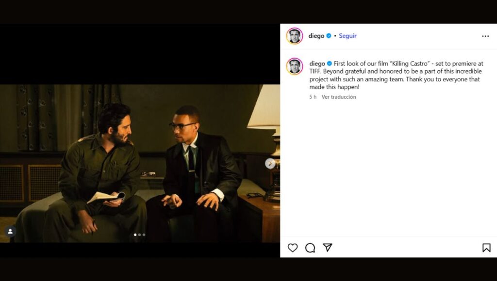 Así se ve Diego Boneta como Fidel Castro en la película Killing Castro