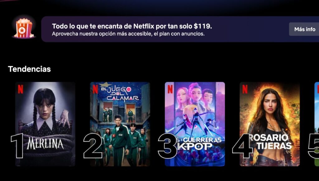 Por que Netflix eliminó el plan básico con anuncios
