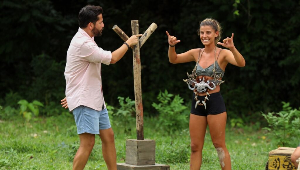 Eliminación de Aranza en Survivor México.