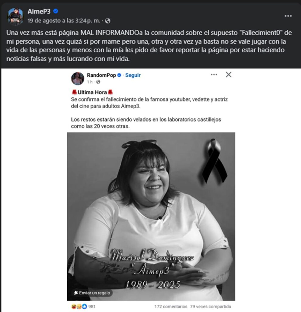 ¿murió AimeP3? 