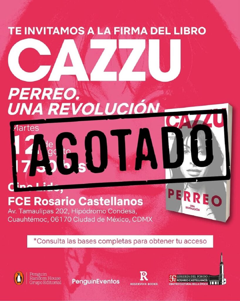 Cazzu hace sold out firma de libros en CDMX