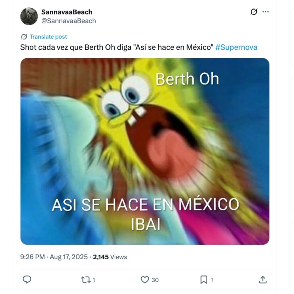 como fue la indirecta de berth a ibai en supernova strikers