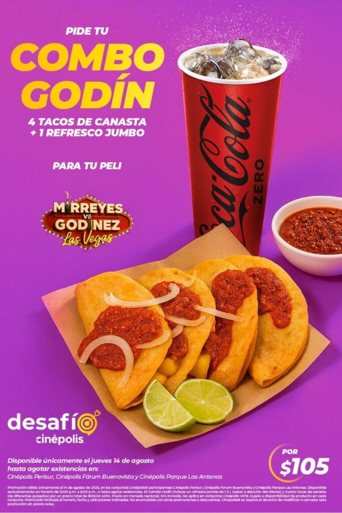 cual es el combo godin de cinepolis