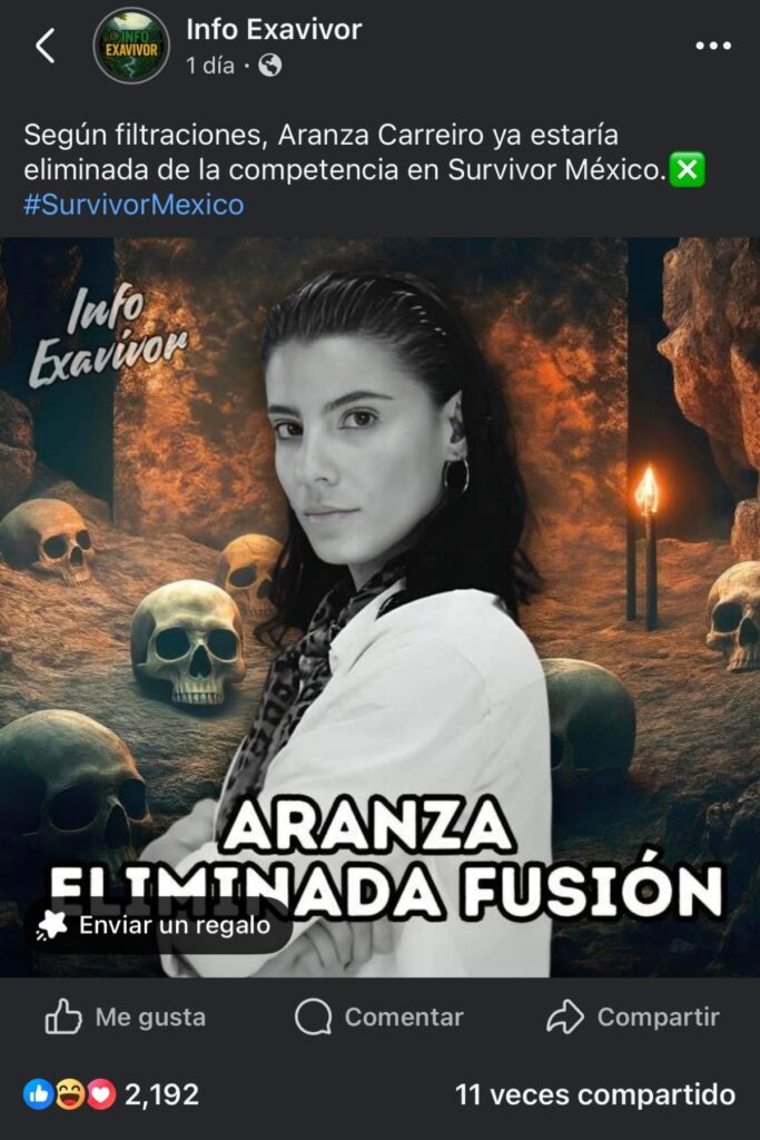 eliminado de survivor mexico 2025 el 22 de agosto