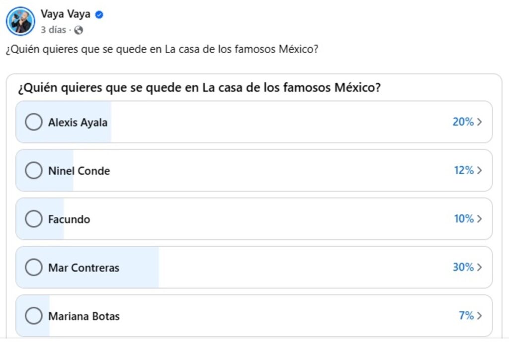 Encuesta de quién saldrá hoy de La Casa de los Famosos México