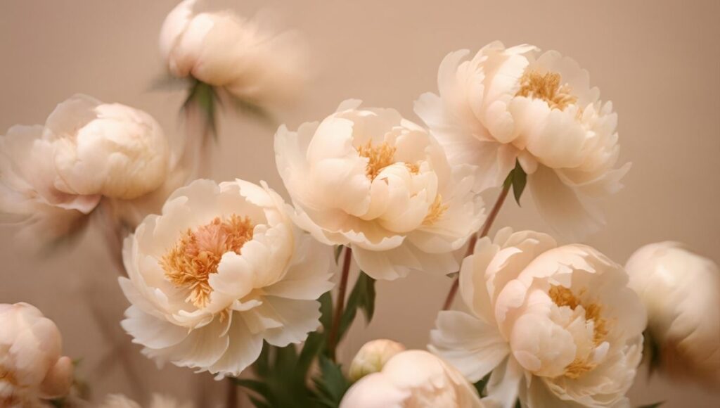 flores para atraer la suerte según el Feng Shui Peonias