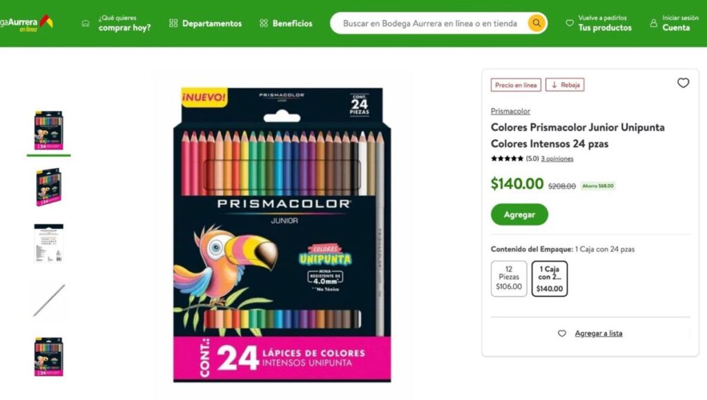 Descuentos en lápices prismacolor por el regreso a clases