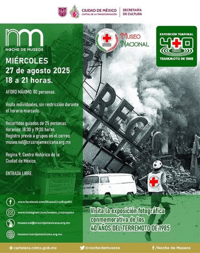 Noche de Museos del 27 agosto