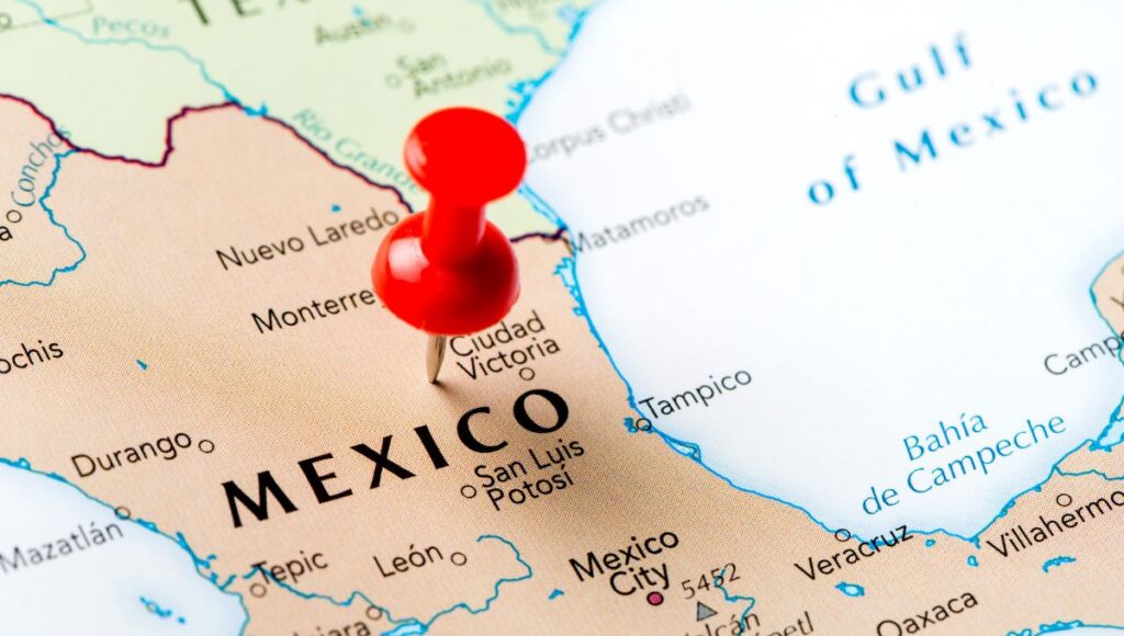 ¿Qué parte de México se está separando del mapa?