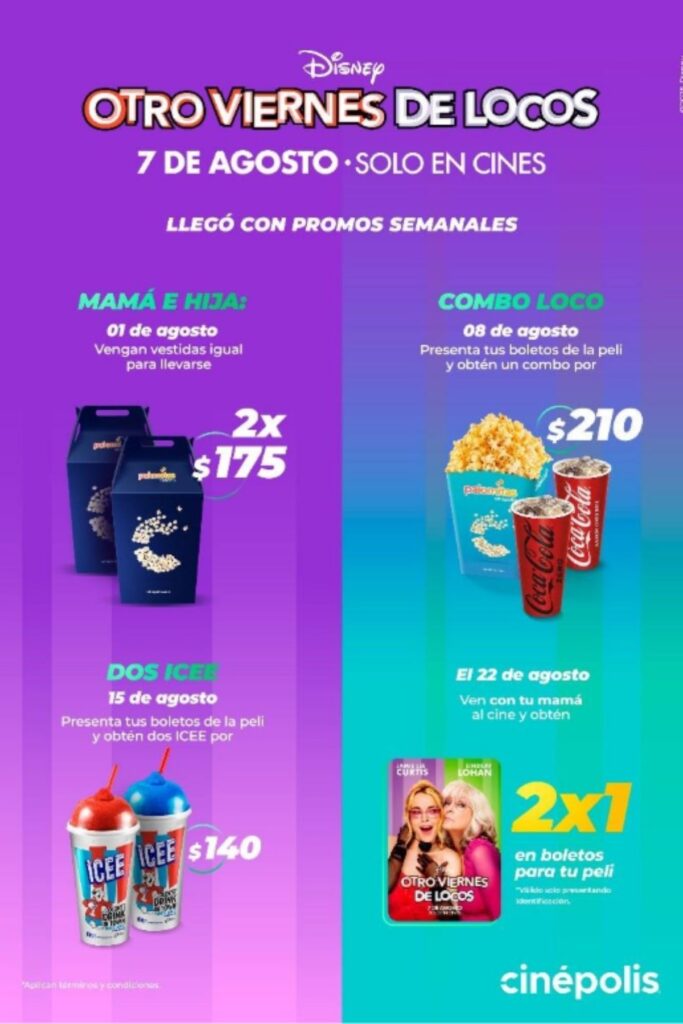 promociones de cinepolis para otro viernes de locos