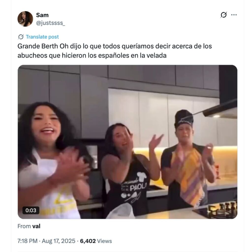 reacciones a la indirecta de berth a ibai