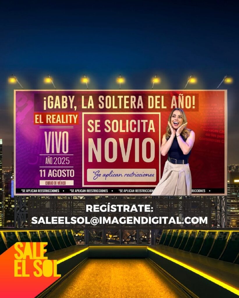 Gaby Ramírez Sale el Sol reality encontrar pareja