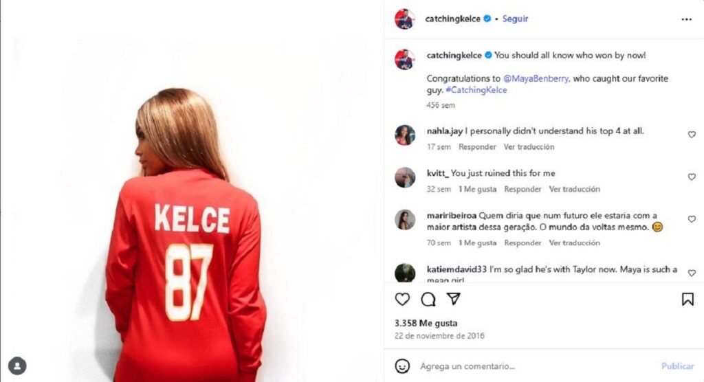 Catching Kelce reality de Travis Kelce buscaba pareja