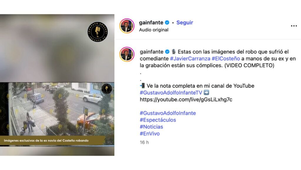 Videos del robo de pertenencias a El Costeño