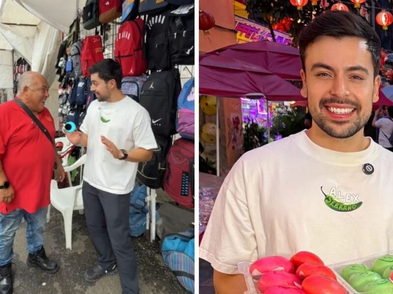 Alex Serrano va a Tepito y vendedor intenta aprovecharse