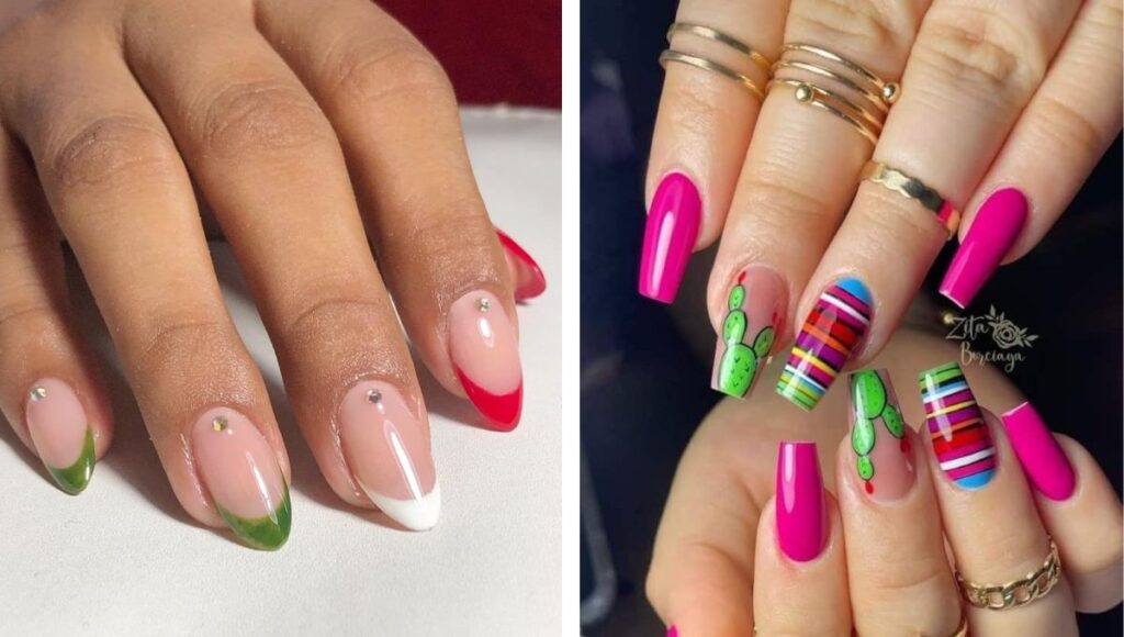 Diseños de uñas para el 15 de septiembre
