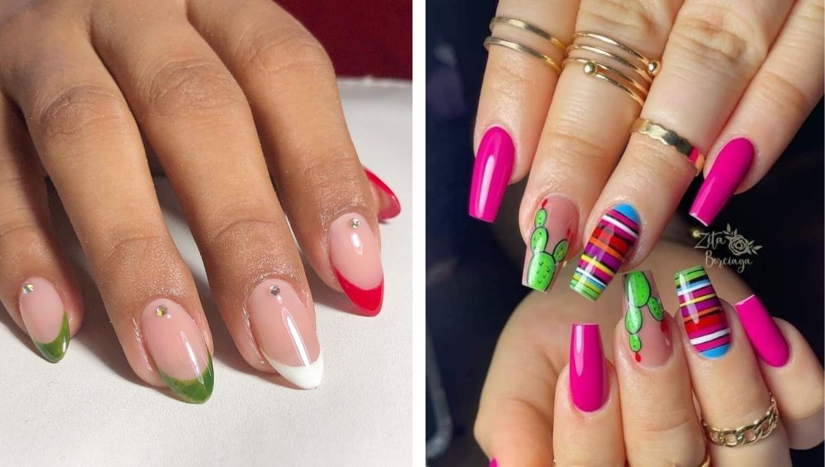 Diseños de uñas para el 15 de septiembre