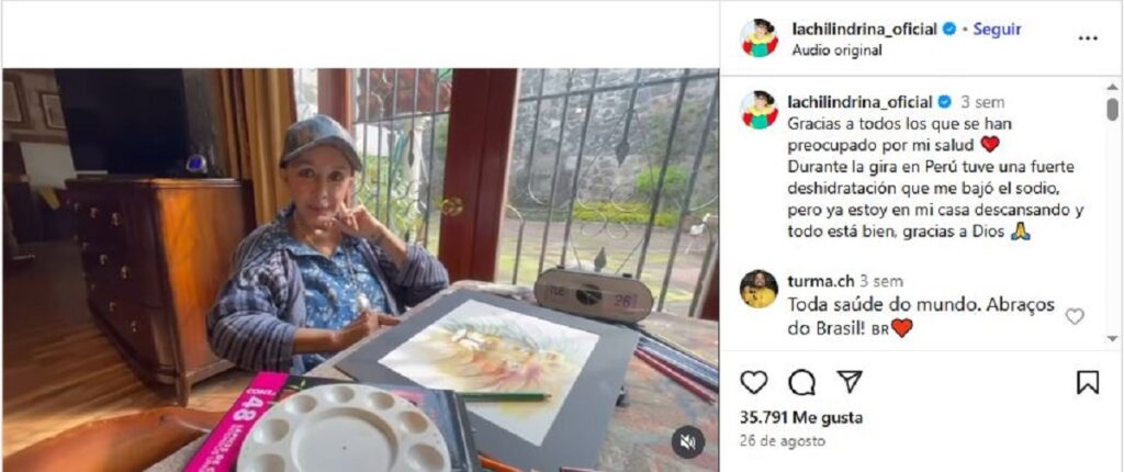 La Chilindrina habla sobre problemas de salud
