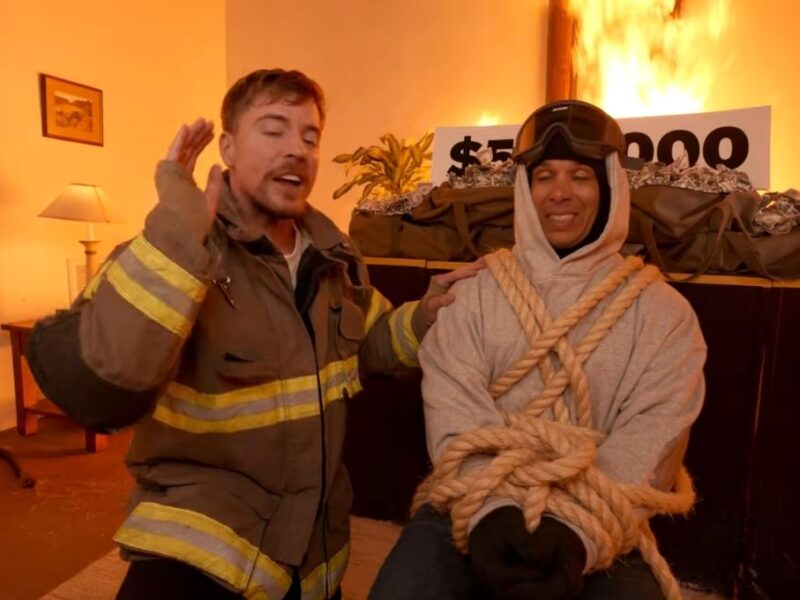 MrBeast responde a críticas por edificio en llamas