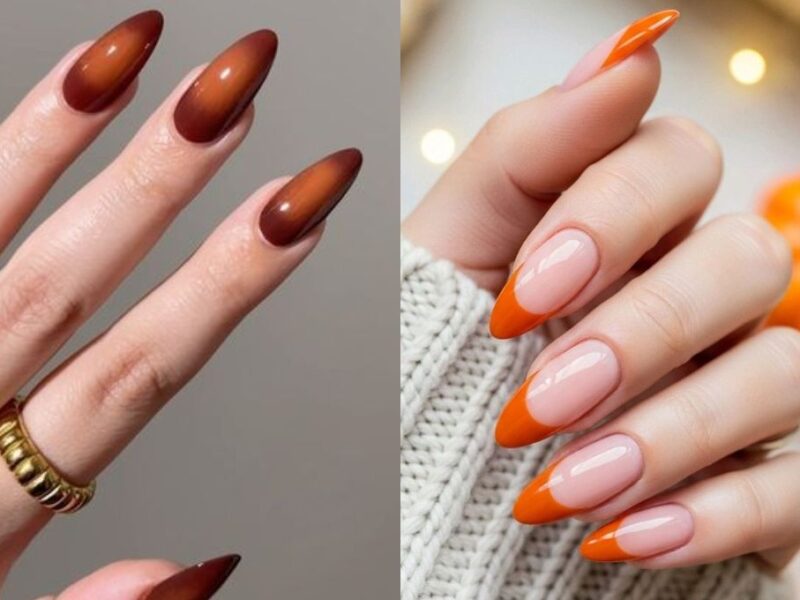 Diseños de uñas inspirados en Pumpkin Spice Latte