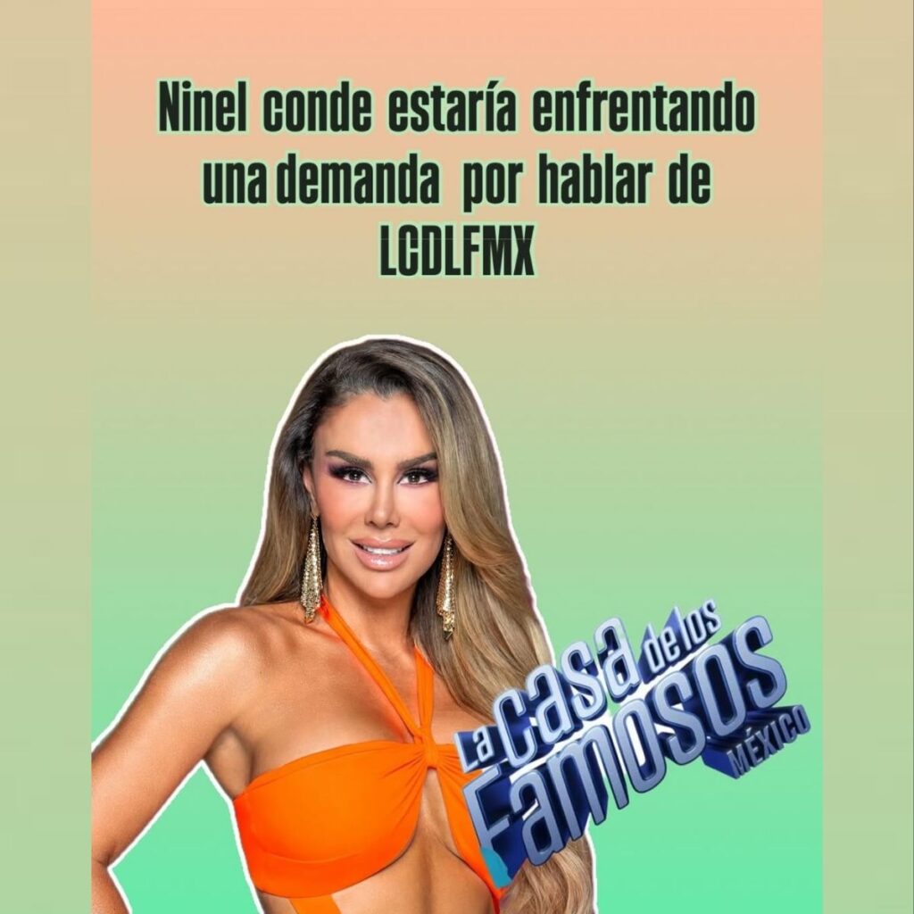 ninel conde podria ser demandada por lcdlfm