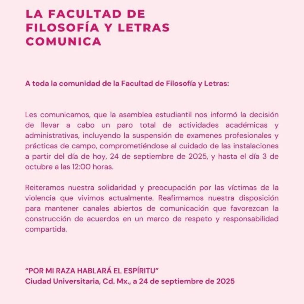 que planteles de la unam se fueron a paro