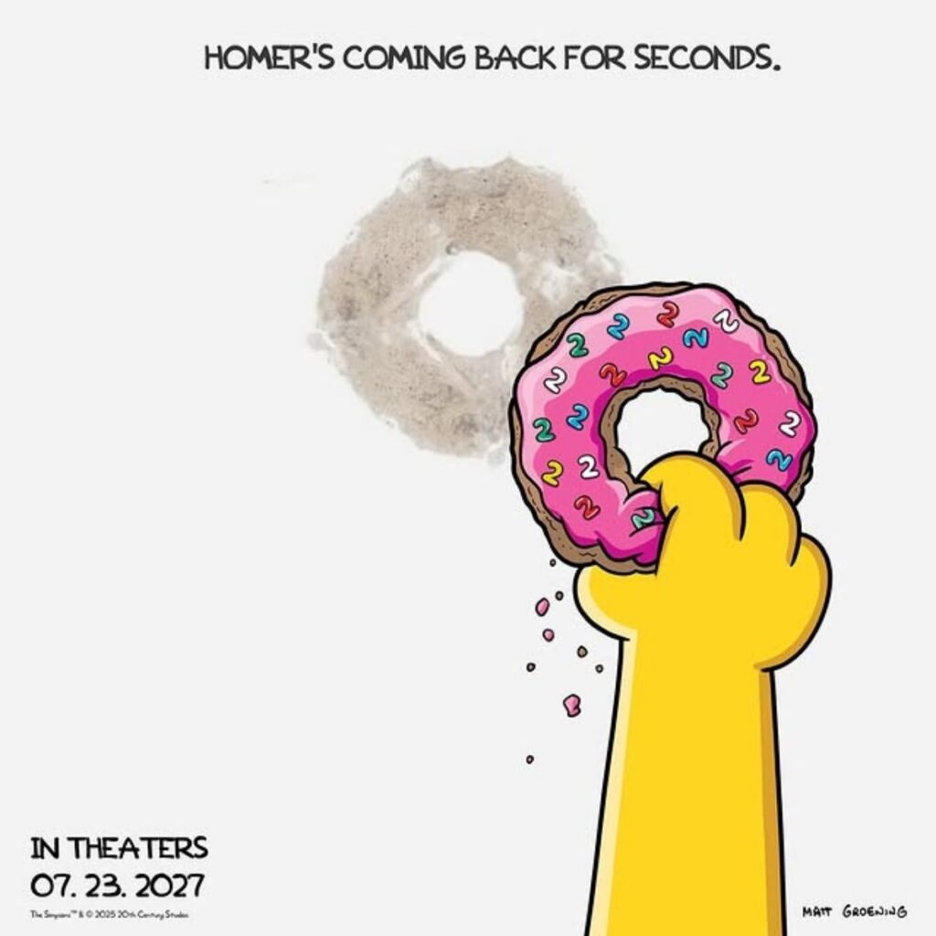 revelan poster de los simpson 2