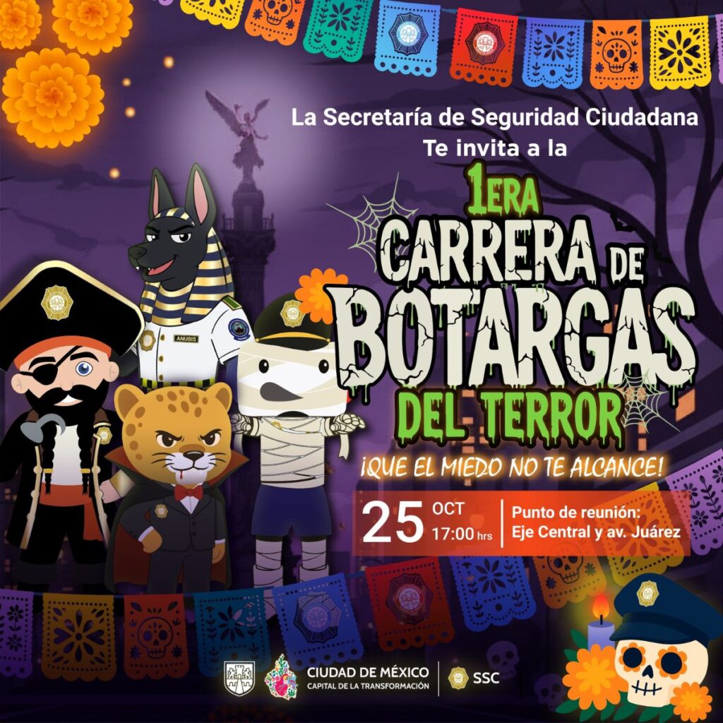 Fecha, horario y ruta de la carrera de botargas del terror en la CDMX