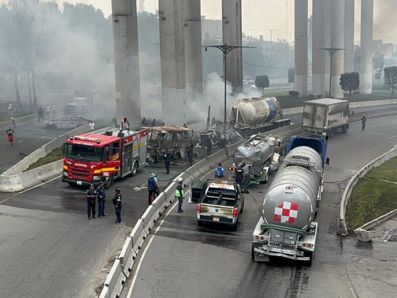 Revelan las causas del accidente de la pipa en el Puente de la Concordia en Iztapalapa