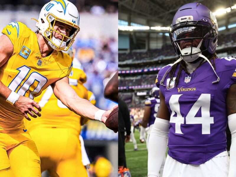Horarios y donde ver el partido de Chargers vs Vikings NFL