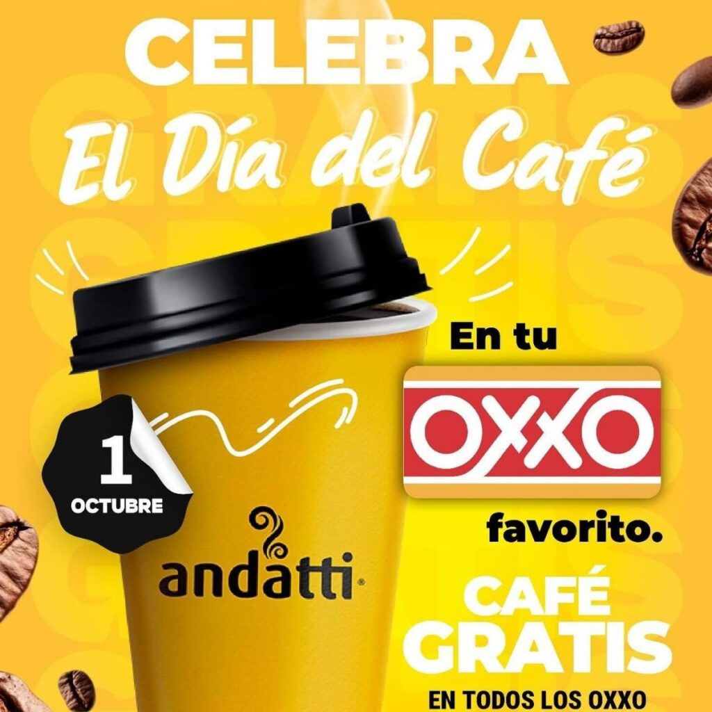 como tener cafe gratis en oxxo el 1 de octubre