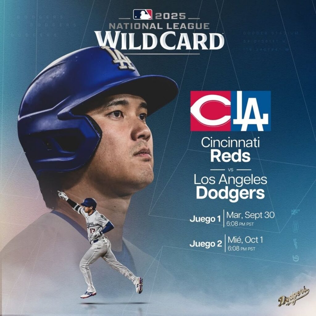 como ver en vivo el dodgers vs reds del 1 de octubre