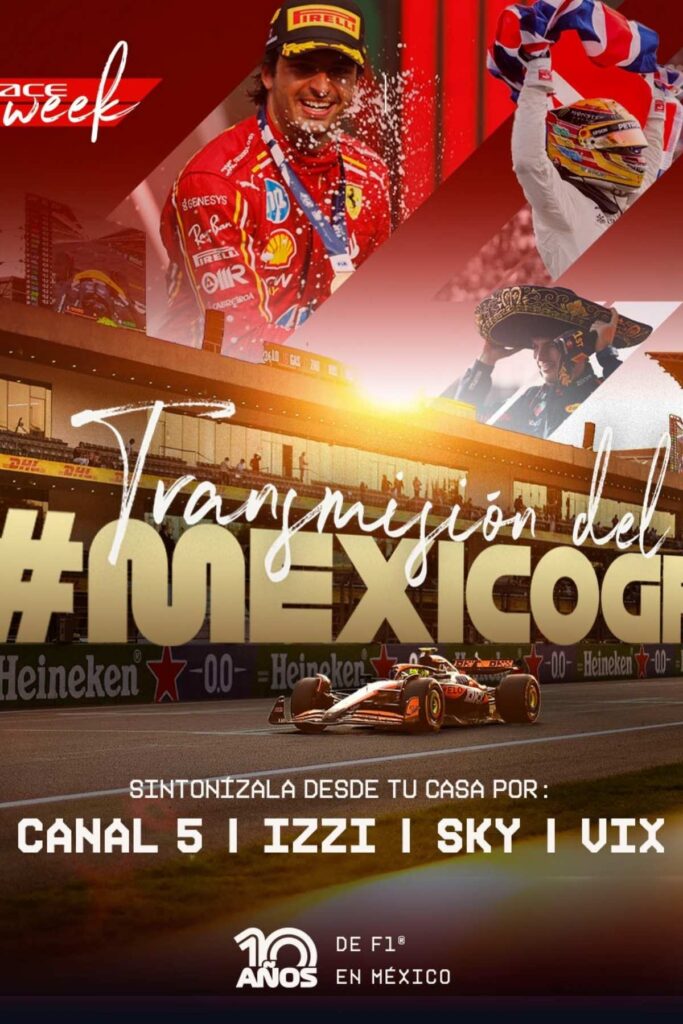 como ver gratis y en vivo el gp de mexico 2025