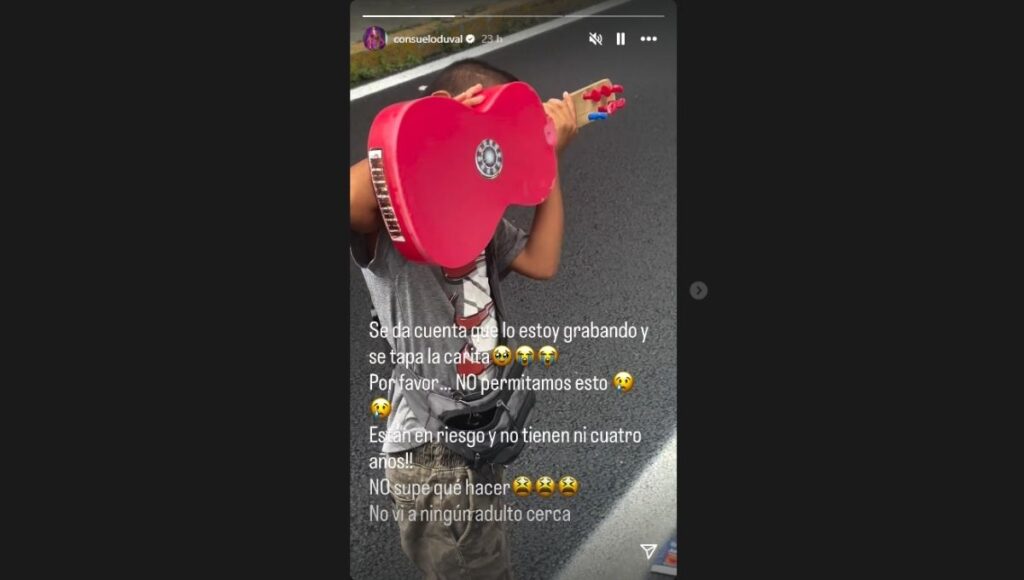 Consuelo Duval denuncia trabajo infantil en redes