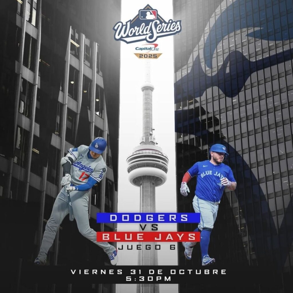 donde ver el juego 6 de dodgers vs blue jays