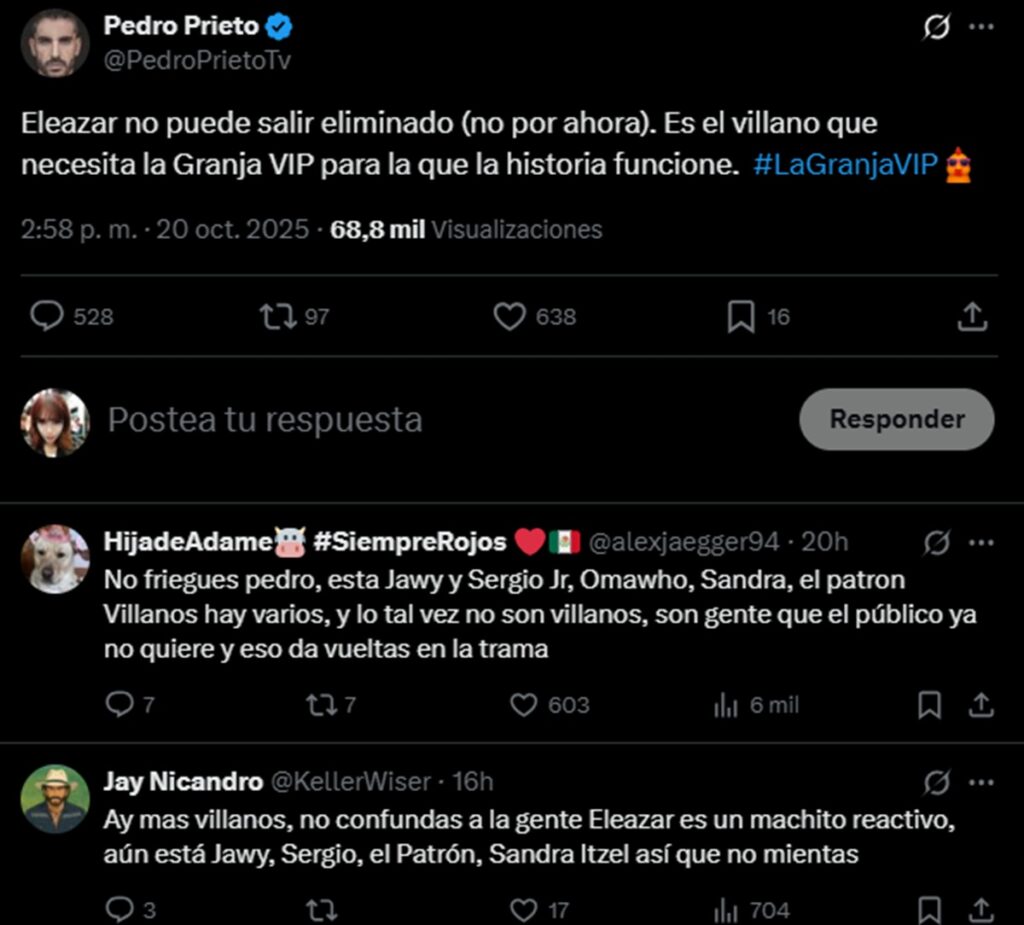 Eleazar Gómez La Granja VIP rating