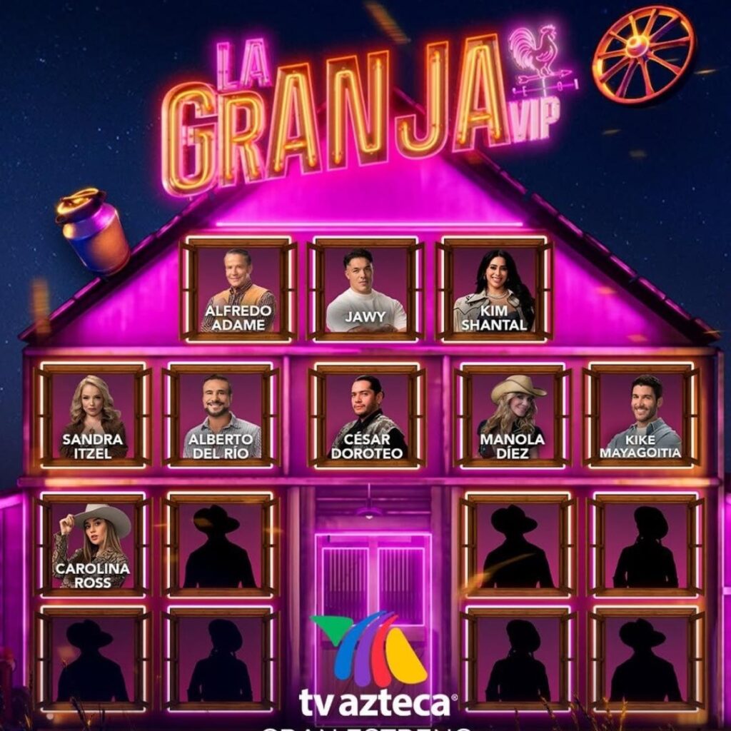 participantes confirmados para la granja vip