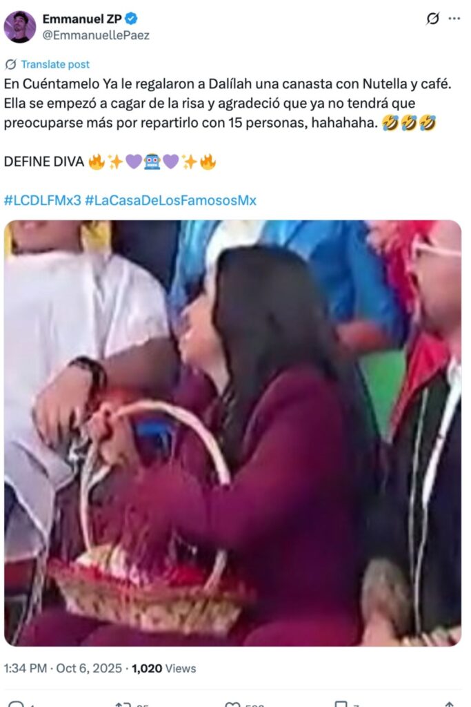 por que le dieron canasta de despensa a dalilah polanco