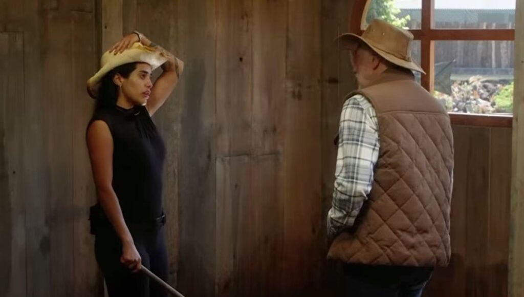 Kim Shantal se niega a bañar las vacas en La Granja VIP