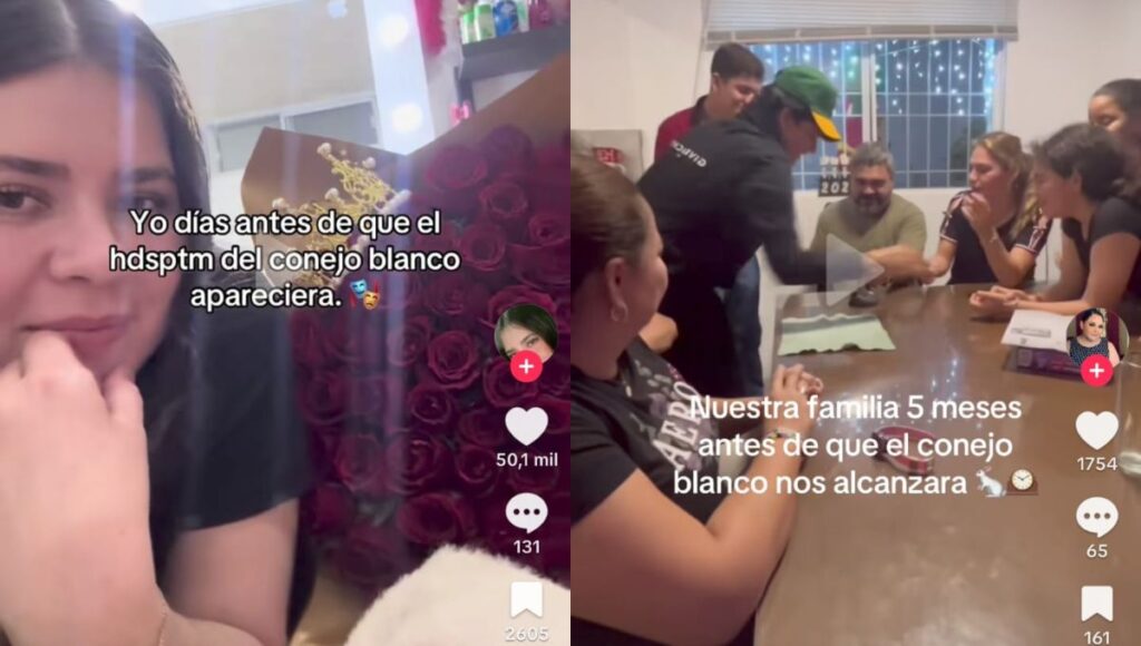 Significado del trend de El conejo blanco me alcanzó en TikTok