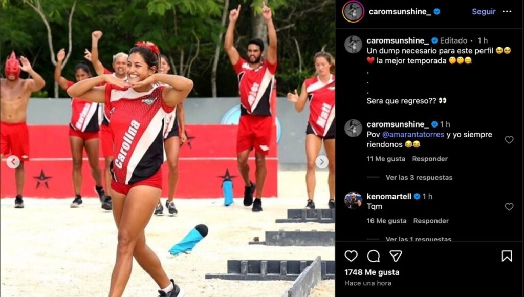 caro mendoza podria ser refuerzo del equipo rojo en exatlon mexico 2025
