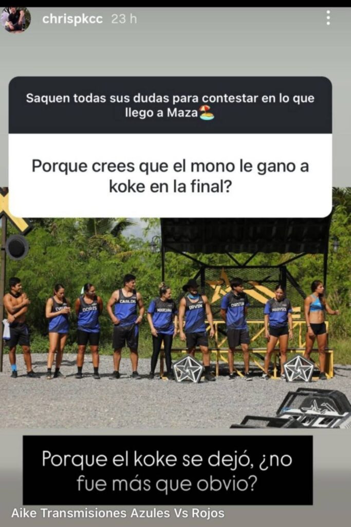 christian dice que koke dejo ganar a mono osuna en la final de exatlon