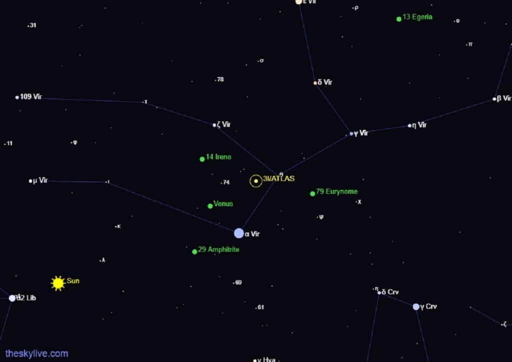 cómo ver 3I/Atlas hoy 3 de noviembre