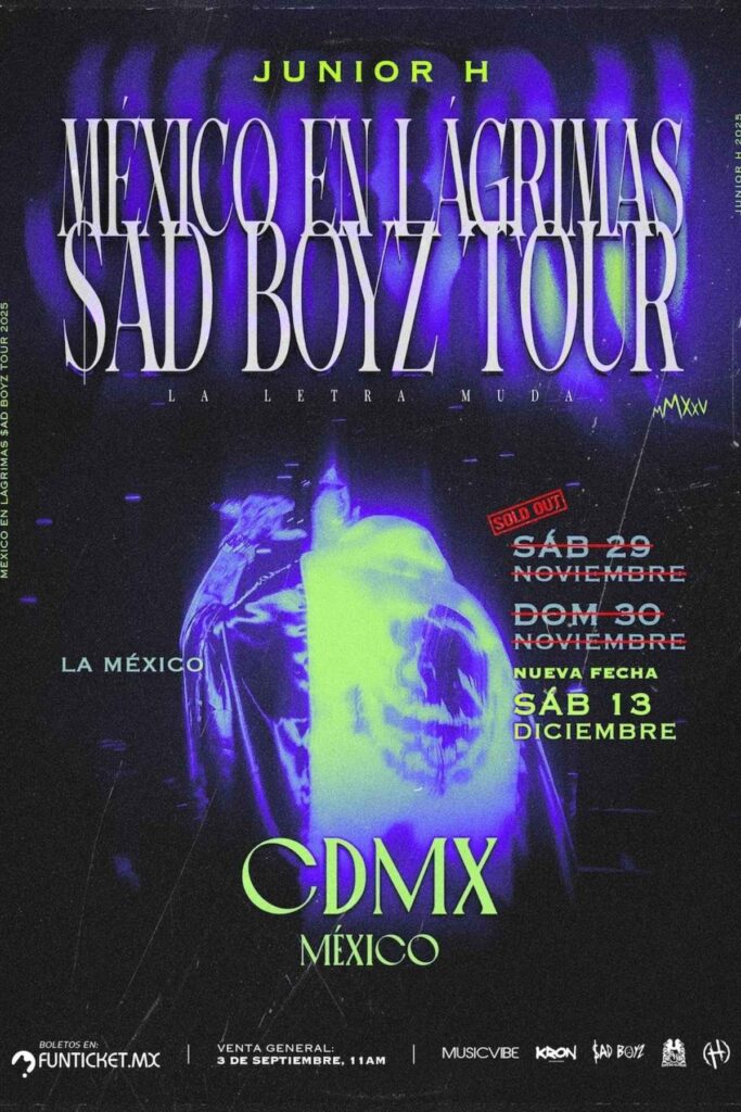 concierto de junior h podria cancelar el partido del america vs rayados