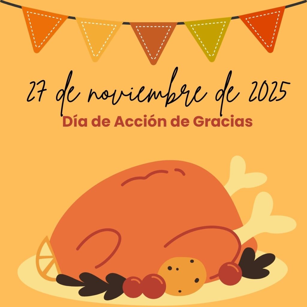 dia de accion de gracias 27 de noviembre de 2025